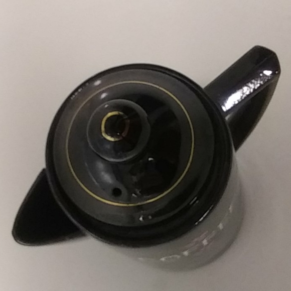 VNTG Coffee Pitcher Pot with Lid Hand Paint - Picture 3 of 7